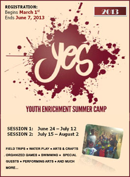2013 YES Camp Registration