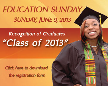2013 Graduation Sunday, June 9, 2013