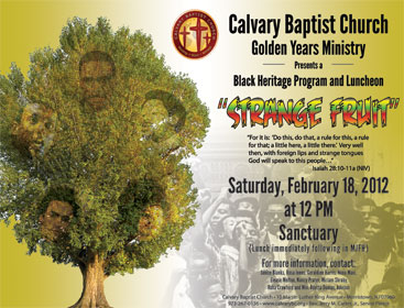 Black History Program - Strange Fruit