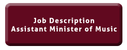 Job description for Assistant Minister of Music